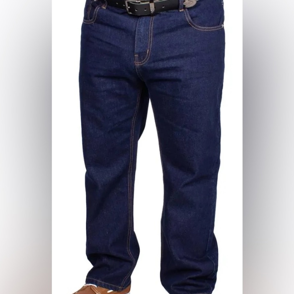 Rural King Regular-Fit Big Man Cotton Denim Dark Wash Blue Jeans 50x30